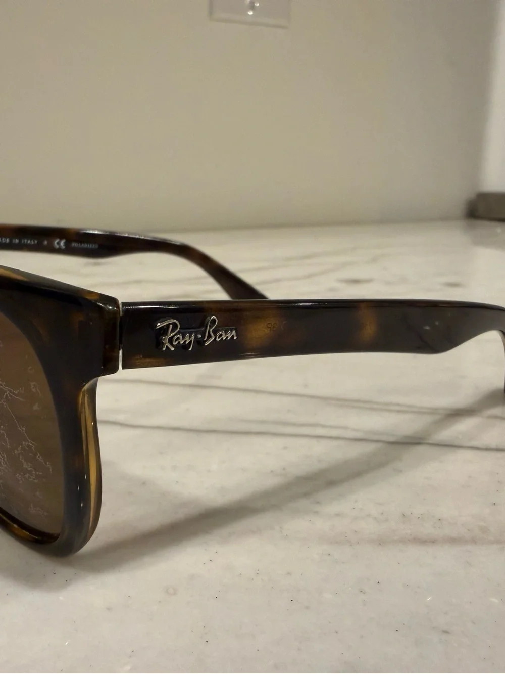 Ray-Ban RB4184 Polarized Tortoise Sunglasses 54mm